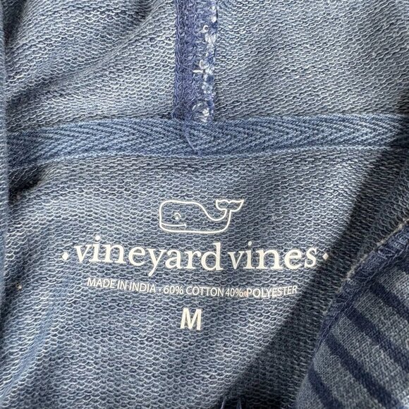 Vineyard Vines Mens Blue Long Sleeve Striped Performance Pullover Hoodie Size M - Picture 7 of 10